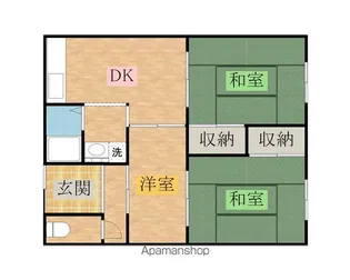 宮下ハイツ【H号室】の間取り