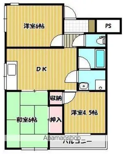 丸亀ステップハイツ【301号室】の間取り