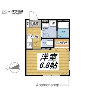 WISTERIA(ウィスタリア)【101号室】の間取り
