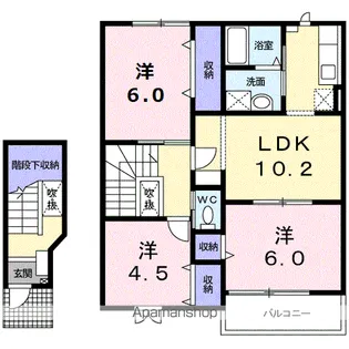 クラインシュロスK【2階】の間取り
