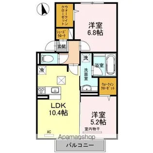 プレミアム弐番館【103号室】の間取り