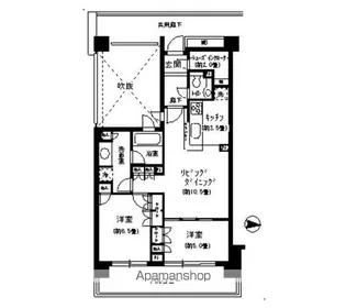 弦巻パーク・ホームズ【1階】の間取り