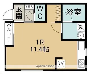 メゾン中ノ坂【1階】の間取り