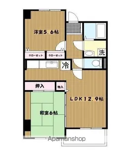 ヒルサイド森【4階】の間取り