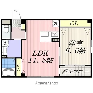 CASA RIVIERA(カーサ リヴィエラ)【1階】の間取り