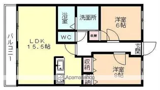 ハートフルマンション マルシアン【2階】の間取り