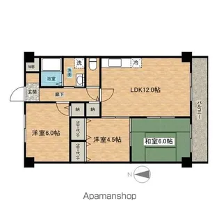 シャトル瑞穂【2階】の間取り