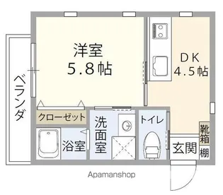 TSTAGE2【4-A号室】の間取り