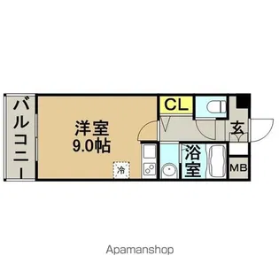NO 62 TOWERS AVANTGARDE博多【808号室】の間取り