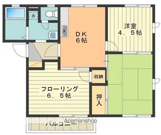パークハイツA【202号室号室】の間取り