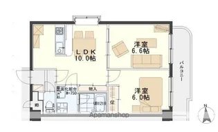 フォレスト愛子【5階】の間取り