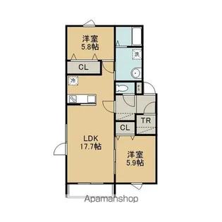 パストラル№Ⅳ【301号室】の間取り