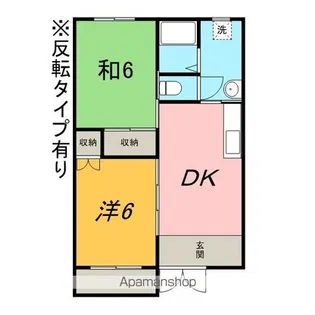 ヴィラ長谷川【203号室】の間取り