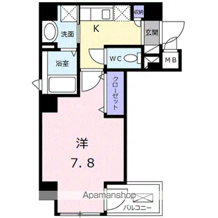 カーサ ボニータ【2階】の間取り