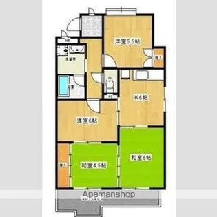 ガーデンハイツエクレール【3階】の間取り