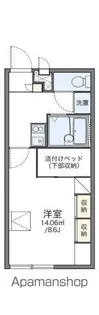 レオパレス伊勢【102号室】の間取り