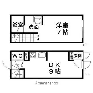 米WISH Ⅱ【3号室】の間取り