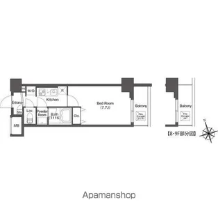 グランカーサ板橋EAST【4階】の間取り
