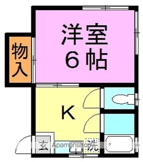ヤマト館【102号室】の間取り