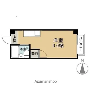 奥野サンハイツ【203号室】の間取り
