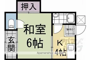 中辻アパート【8号室】の間取り