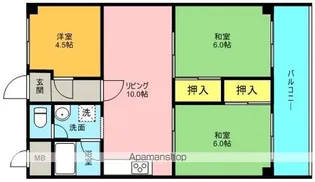 ハピロング鳥飼【2階】の間取り