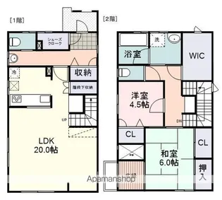 静岡県静岡市葵区西草深町【一戸建】の間取り