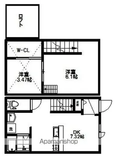 山風木(ヤマブキ)Ⅱ【3号室】の間取り