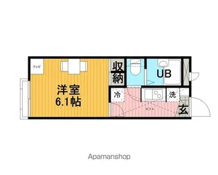 レオパレス麻生川【3階】の間取り