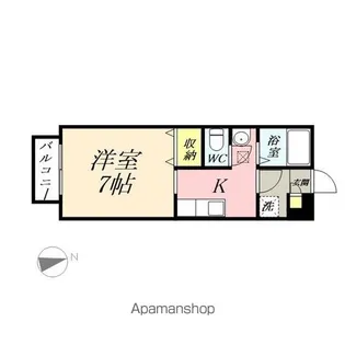 アルエット国富【1階】の間取り