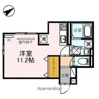 ウエストアロー阿波座【102号室】の間取り