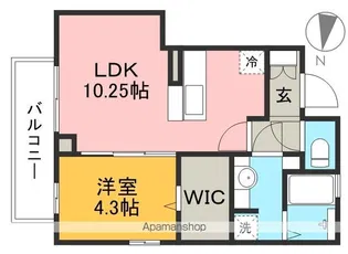 UN DE CES JOURS【1階】の間取り