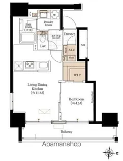 ブランシエスタ両国【7階】の間取り