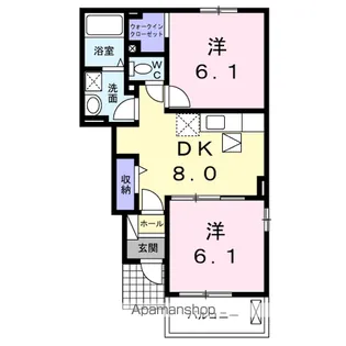 サンリットヒル Ⅲ【1階】の間取り