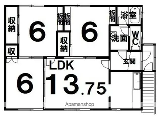 第2新川コーポ【2階】の間取り