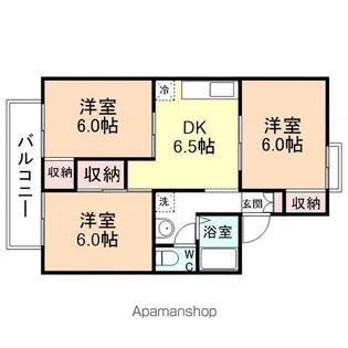 パレーシャル堀川【102号室】の間取り