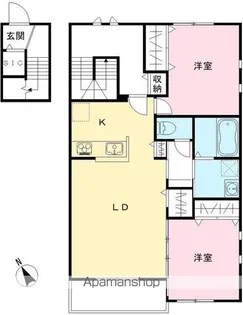 仮称)NOVガーデンハウス谷田部 FG棟【2階】の間取り