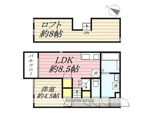 CB和白オーシャンアクア【2階】の間取り