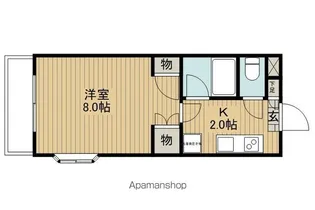 ビューロックウェーブB棟【B301号室】の間取り
