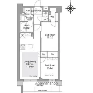 コンフォリア・リヴ文京護国寺【1階】の間取り