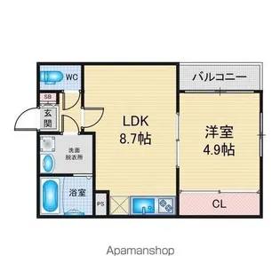 サファイア元柴田【2階】の間取り