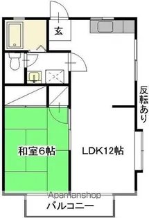 SUZUKIハイツ B棟【202号室】の間取り