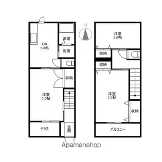 ミラクル・ジョイン【D号室】の間取り