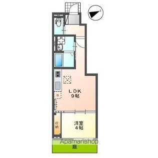 グランプラム箱根ヶ崎【1階】の間取り