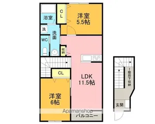 マノワール上里【C号室】の間取り