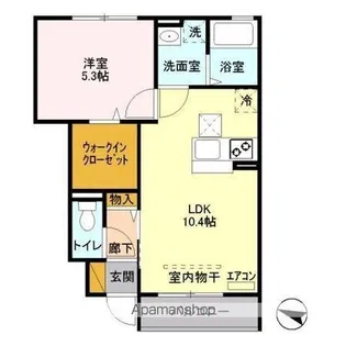 エルミタージュ Ⅲ【1階】の間取り