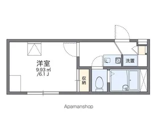 レオパレスGEM【104号室】の間取り