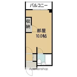 第2シャトウはまなす【5084F号室】の間取り