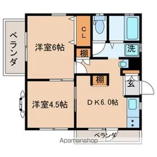 リンデンハイム【2階】の間取り