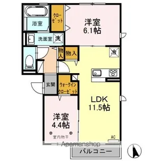 パークハイム【3階】の間取り